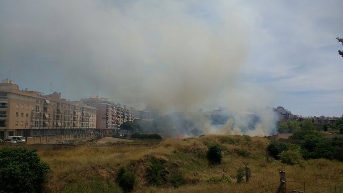 Imagen del incendio