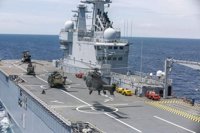 Un buque militar francés recala en Barcelona tras maniobras conjuntas en el Mediterráneo