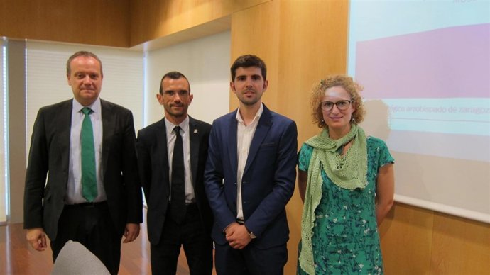 Ernesto Meléndez, José María Albalad, Jesús Sánchez y Pilar Muniesa