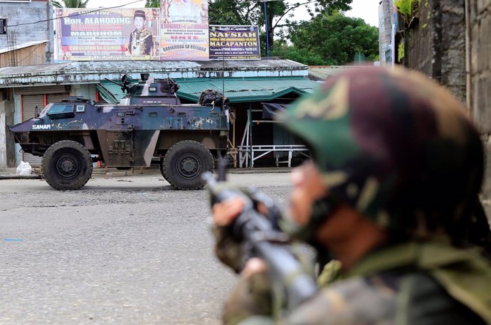 Operación de búsqueda del líder de Abú Sayyaf en Marawi, Filipinas