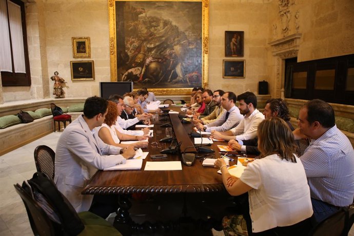 Reunión entre el Gobierno local y Ciudadanos.