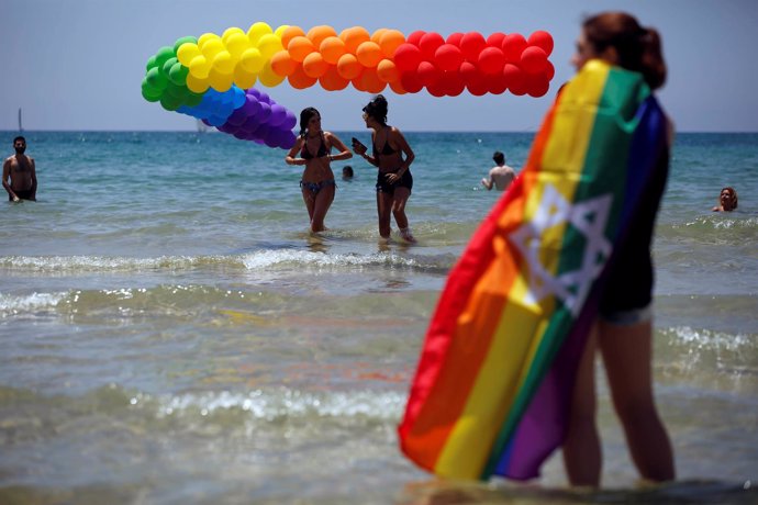 Celebración del 'orgullo gay' en Tel Aviv