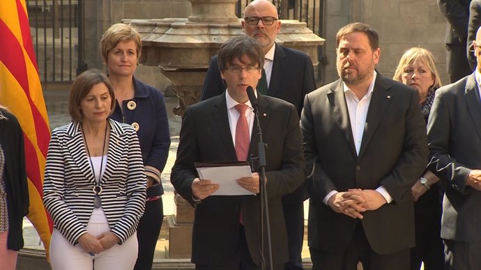 Puigdemont anuncia el referéndum para el 1 de octubre