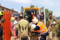 Evoluciona favorablemente uno de los dos albañiles heridos en el derrumbe de una casa en Nuévalos