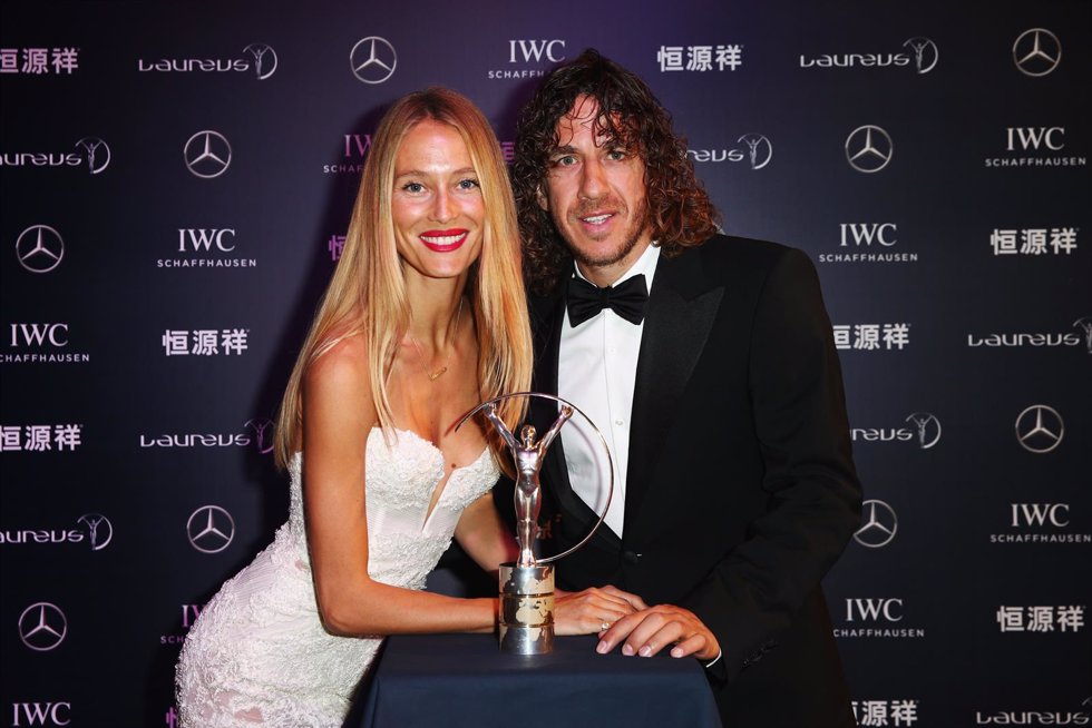 Carles Puyol y Vanesa Lorenzo