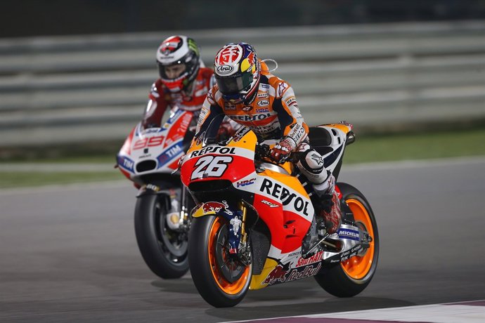 Pedrosa roda davant de Lorenzo