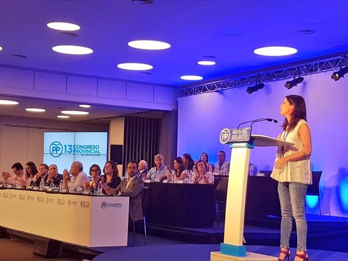 Andrea Levy en el XIII Congreso del PP de Barcelona