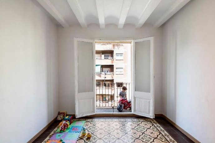 Piso rehabilitado por la Fundació Hàbitat3