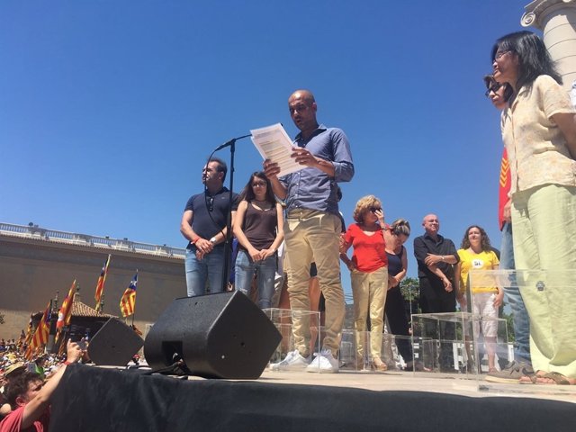 L'entrenador de futbol Pep Guardiola en Montjuïc