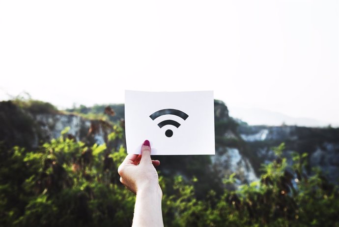 Conexión wifi, internet, tráfico ip