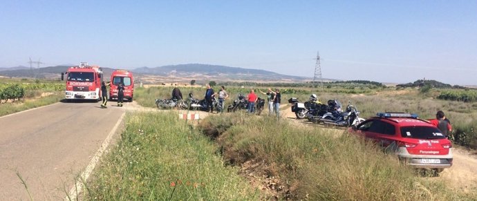 Dos motoristas heridos en una colisión en Cintruénigo