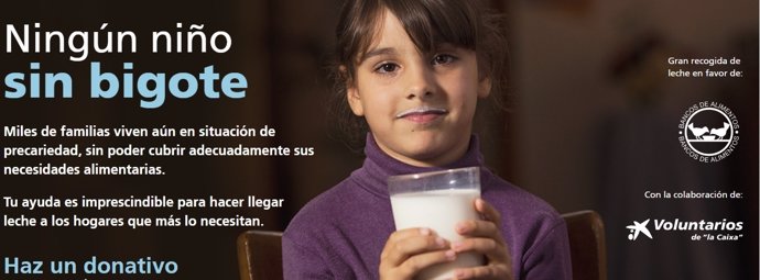 FESBAL y La Caixa vuelven a lanzar la campaña de recogida de leche 'Ningún niño 