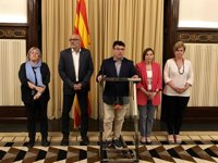 Joan Josep Nuet apela a la Constitución para defender que el Parlament debata sobre el referéndum