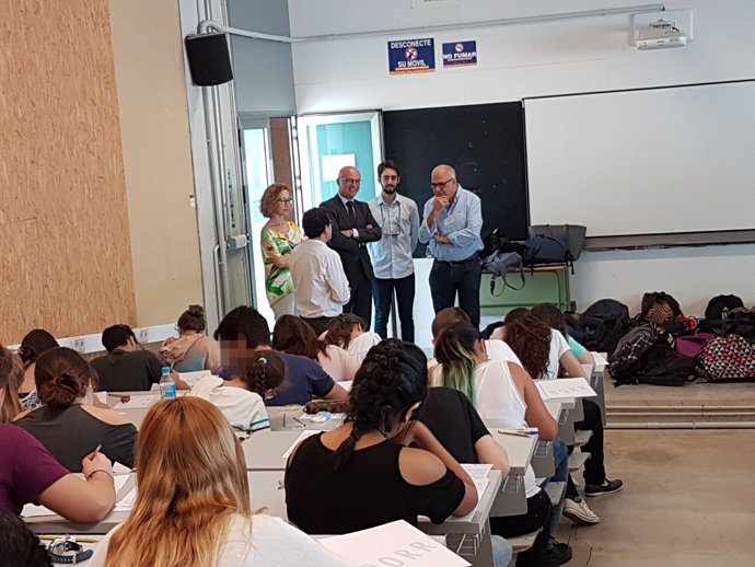 Juan Hernández, visitó al campus de Espinardo