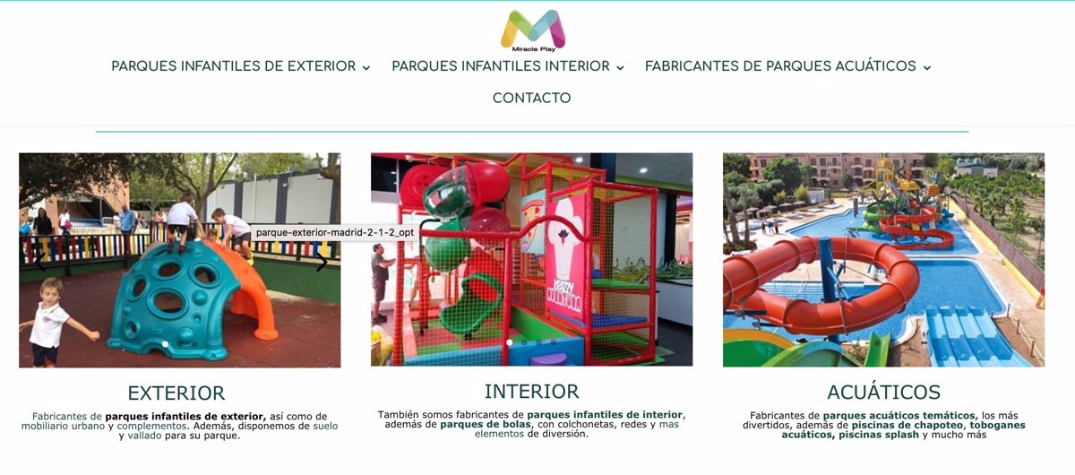 Mobiliario y complementos para parque de bolas, parques infantiles