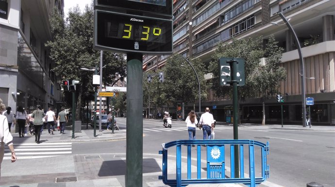 Termómetro, calor