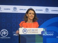 El PP extremeño tacha la moción de censura como una "pugna" entre el PSOE y Podemos para "ser los segundones"