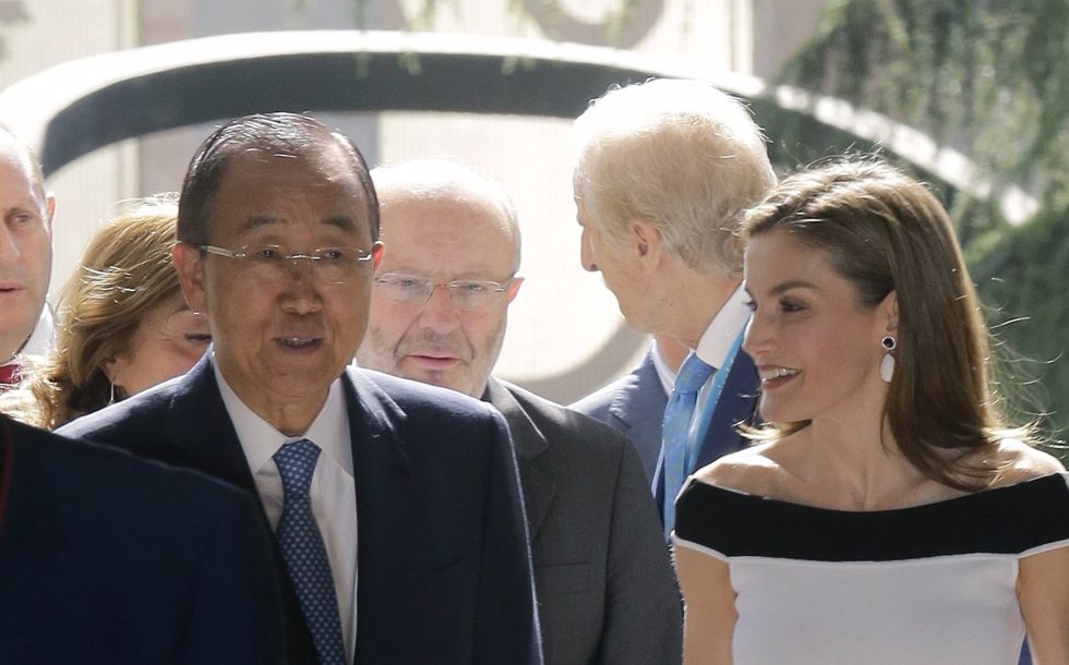 La Reina Letizia en la reunión de UNICEF