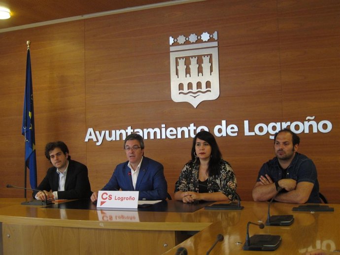 Los cuatro concejales de Ciudadanos en el Ayuntamiento de Logroño