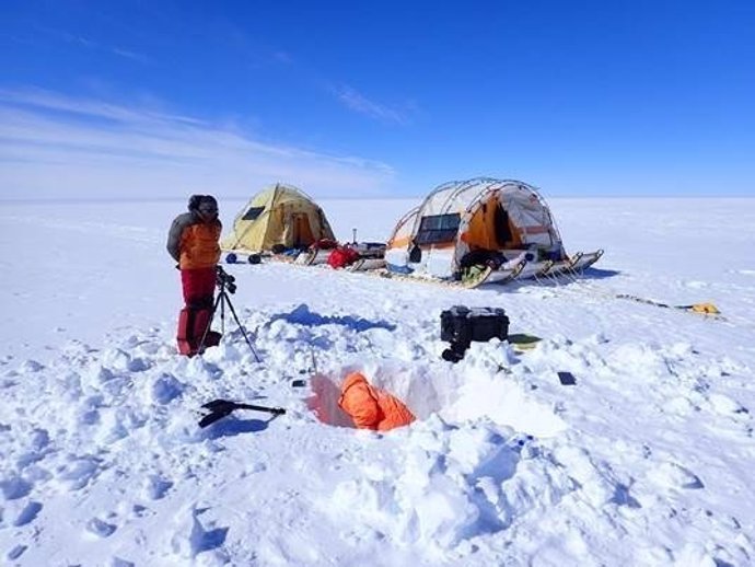 Ramón Larramendi, explorador polar, en el Ártico en junio 2017