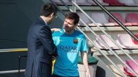 El presidente del FC Barcelona, Josep María Bartomeu, asegura que Messi "quiere retirarse en el Barça"