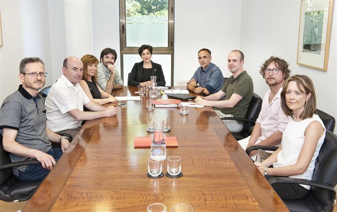 Reunión sobre el convenio para el Conservatorio de Tudela