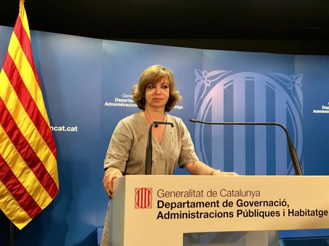 La consellera de Gobernación de la Generalitat, Meritxell Borràs