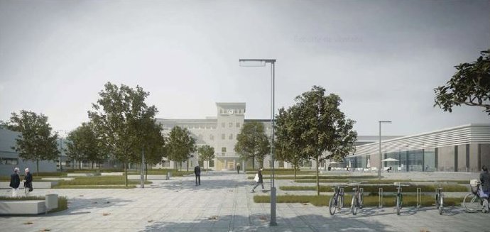 Imatge virtual de l'ampliació de l'Hospital de Viladecans
