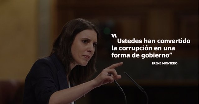 El discurso de Irene Montero en la moción de censura de Podemos, en diez frases