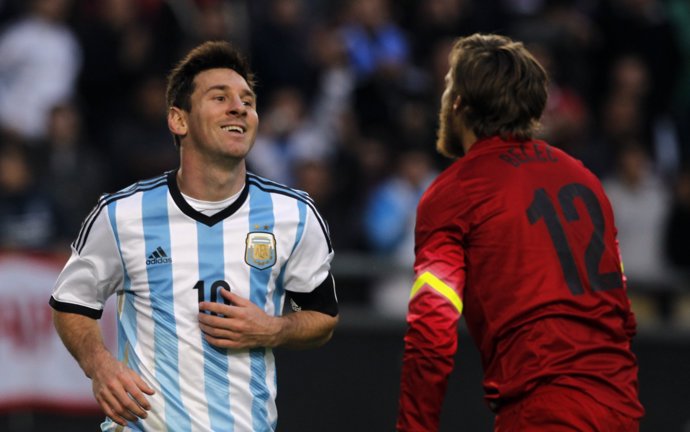 El jugador de la selección Argentina Lionel Messi