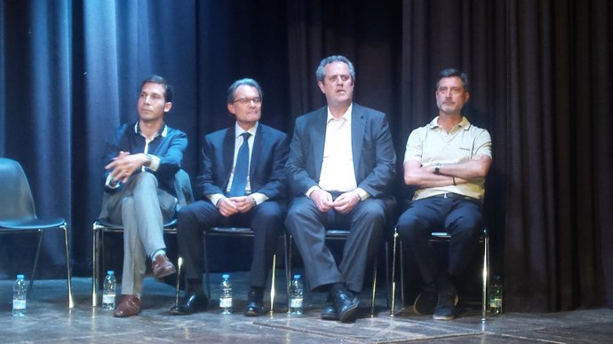 Artur Mas, Joaquim Forn, Jordi Martí y Sergi Sarri