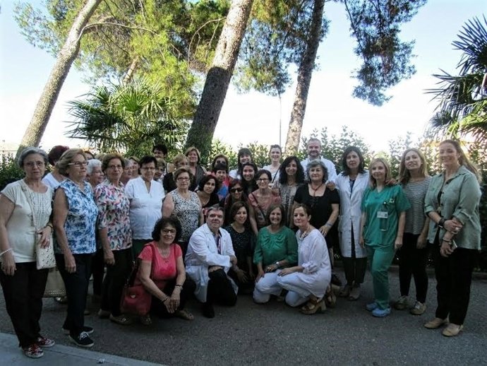 Sanitarios y asistentes a las jornadas