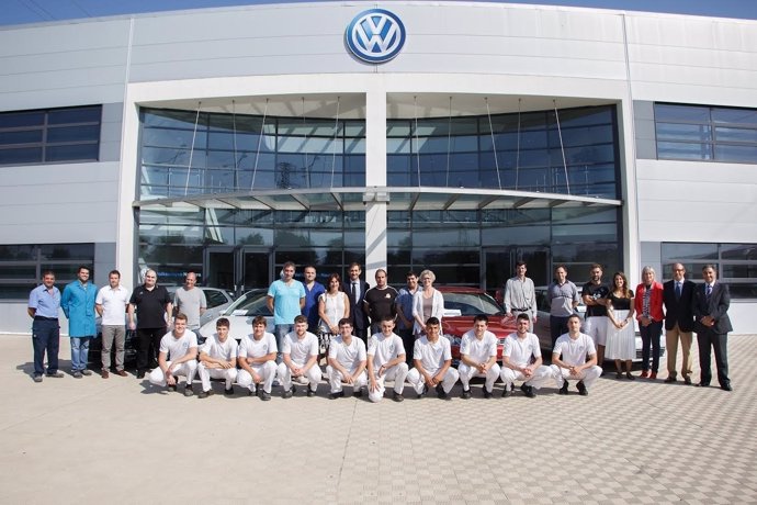 Responsables de Volkswagen Navarra y lo centros de FP