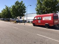 El Ayuntamiento de Soria instala vallado de madera en el Polígono para el próximo festejo de La Saca