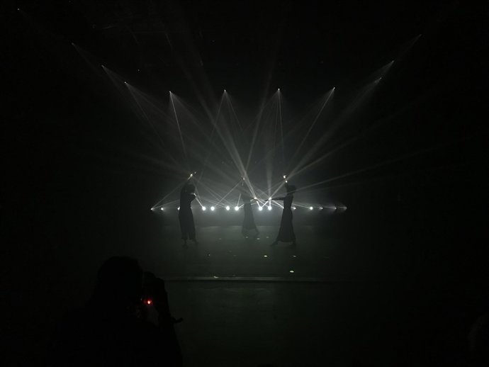 Instal·lació de Daito Manabe en el SonarPlanta