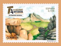 Correos emitirá un sello por el aniversario del Sitio de los Dólmenes como Patrimonio Mundial de la Unesco