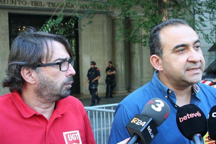 Camil Ros i Javier Pacheco durant la seva intervenció
