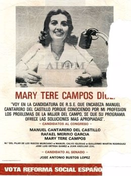 Maria Teresa Campos Documento del Mes en el ARchivo Provincial 