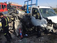 Herido grave un hombre tras un choque frontal entre dos vehículos en la M-601