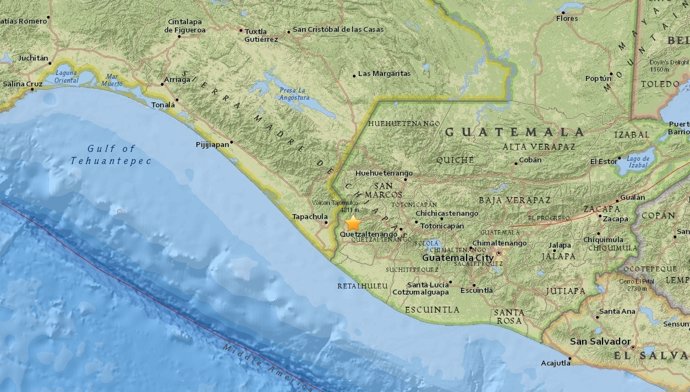 Terremoto de magnitud 7 en Guatemala, cerca de la frontera con México