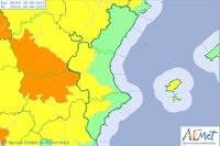 El interior de Valencia y Alicante están en aviso amarillo con temperaturas de hasta 38ºC