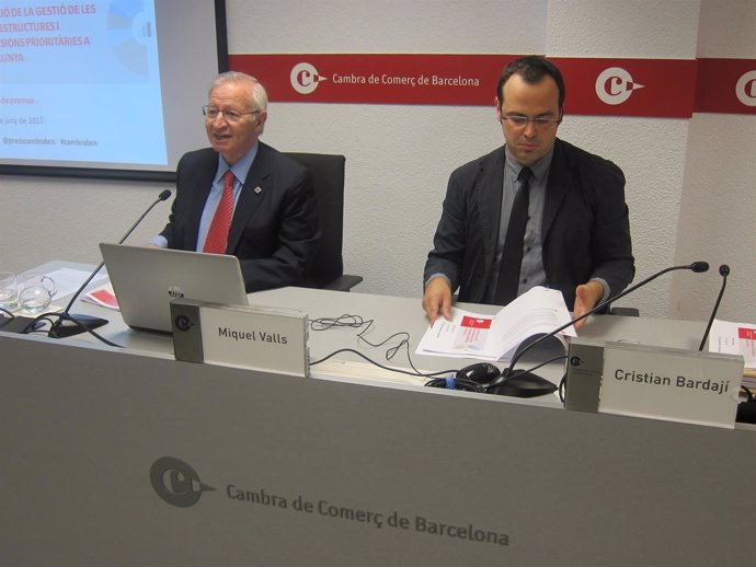 Miquel Valls y Cristian Bardají, durante la presentación 