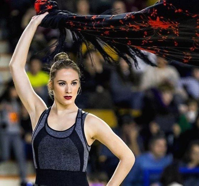 La gimnasta española Elena López, plata olímpica en Río 2016