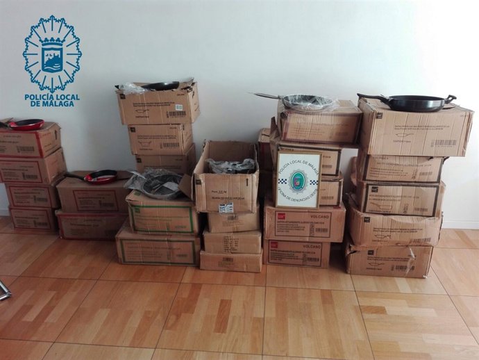 Sartenes recuperadas en Málaga 