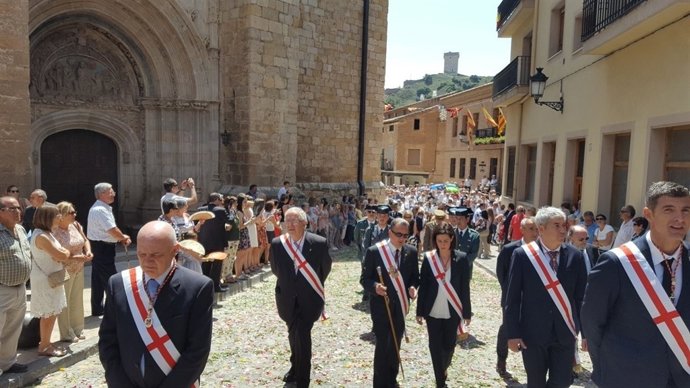 La corporación provincial ha asistido un año más al día del Corpus en Daroca