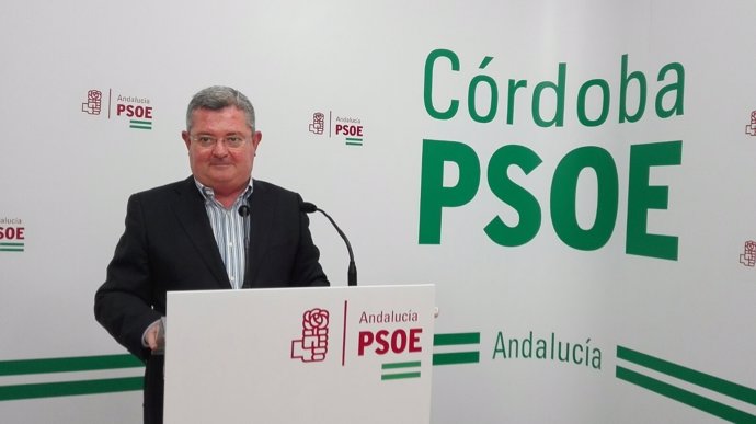 Jesús María Ruiz en la sede del PSOE de Córdoba