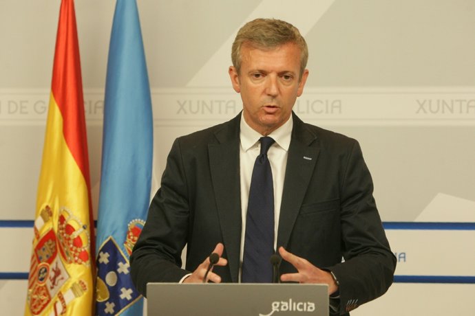 El vicepresidente de la Xunta, Alfonso Rueda, tras el Consello