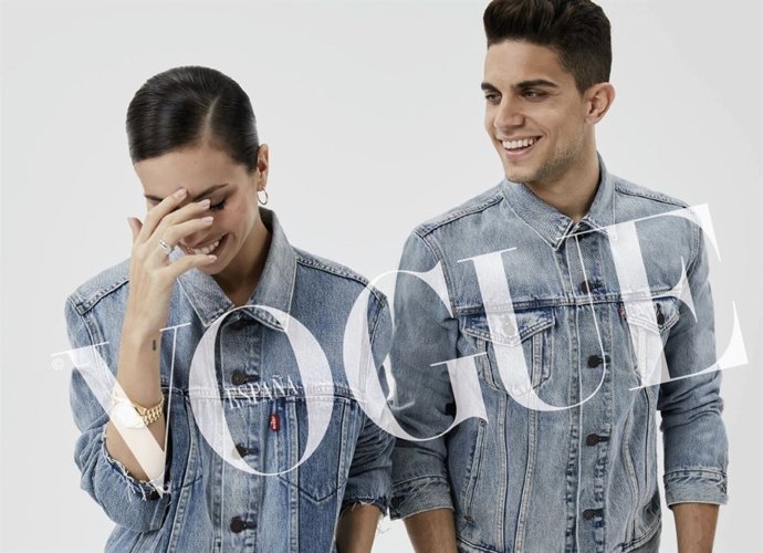 MELISSA JIMENEZ Y MARC BARTRA PARA VOGUE