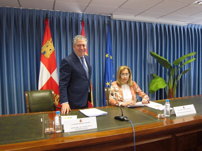 Tomás Burgos, en la Delegación del Gobierno de CyL.                   