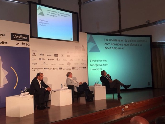 Pedro Solbes en la Trobada Empresarial al Pirineu